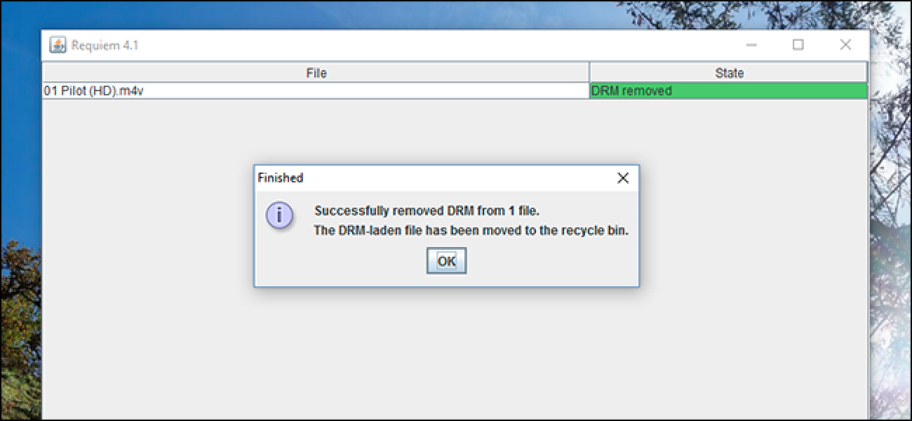 itunes video drm removal linux os